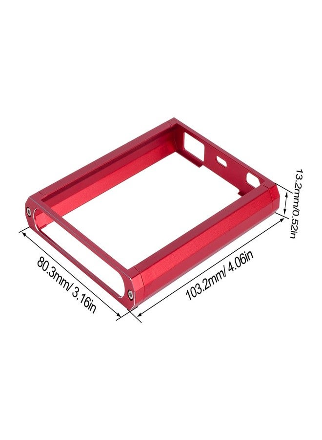 VNUHV CNC Aluminum Transmitter Protector Frame Bracket Carrying Handle for Flysky NB4/Noble Lite/NB4 PRO Remote Control Upgrade Parts (Red) - Image 2